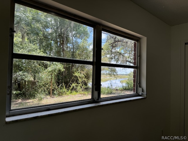 room details with a water view