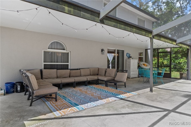 view of patio / terrace featuring outdoor lounge area