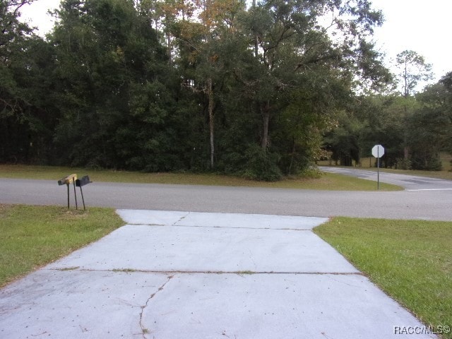 view of road