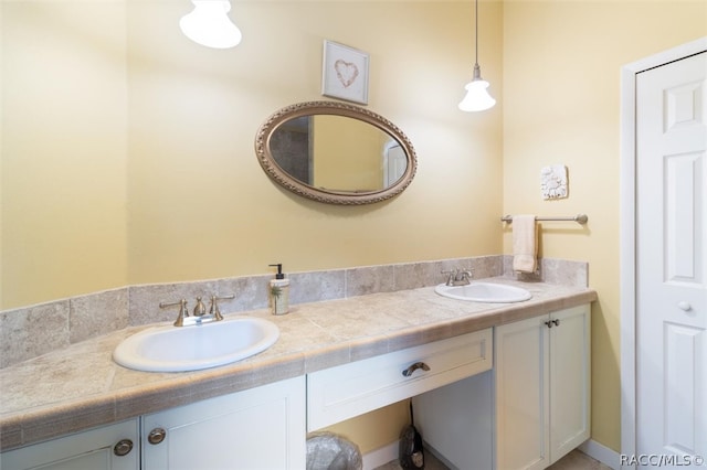 bathroom with vanity