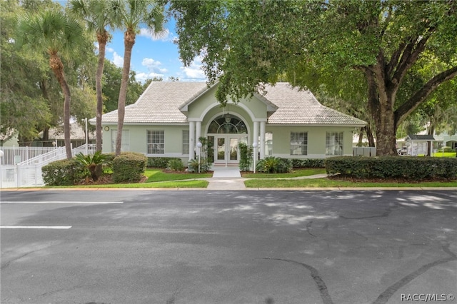 view of front of house featuring french doors