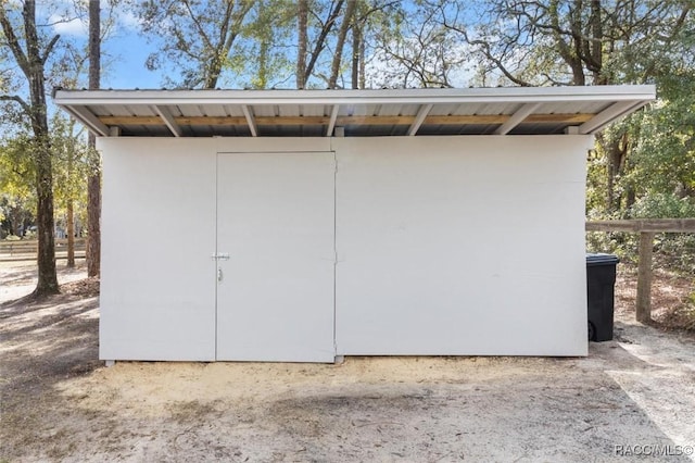 view of outbuilding