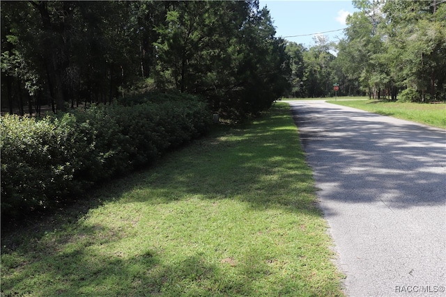 view of road