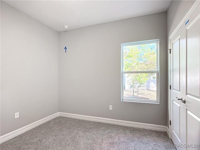 view of carpeted empty room