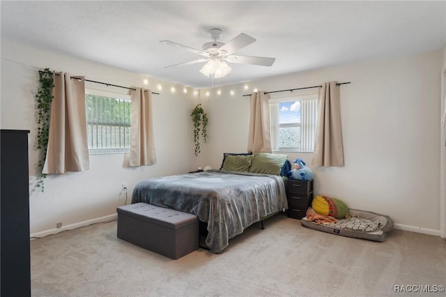7 Colorado St, Beverly Hills, FL 34465 - bedroom featuring baseboards, carpet flooring, and ceiling fan