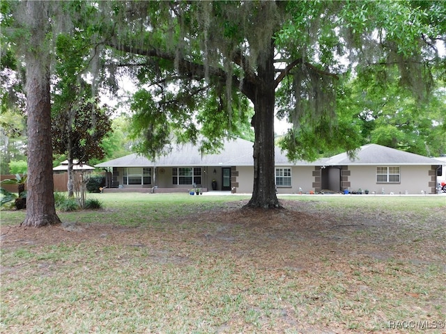 view of ranch-style home