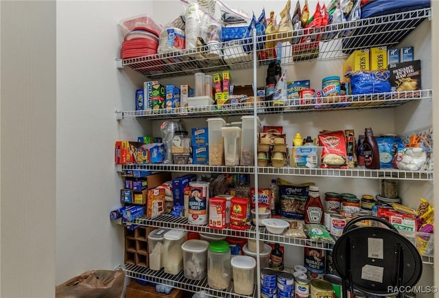 view of pantry