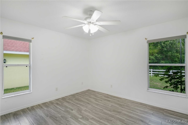 632 S Arlene Ave, Inverness, FL 34453 - spare room featuring wood finished floors and ceiling fan
