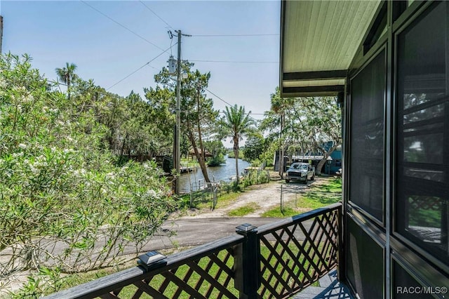 13465 W Hillbilly Ln, Crystal River, FL 34429 - balcony featuring a water view
