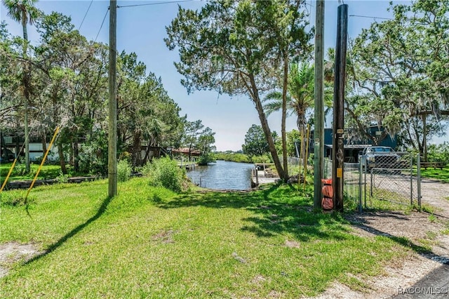 13465 W Hillbilly Ln, Crystal River, FL 34429 - view of yard with a water view