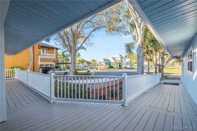 view of wooden terrace