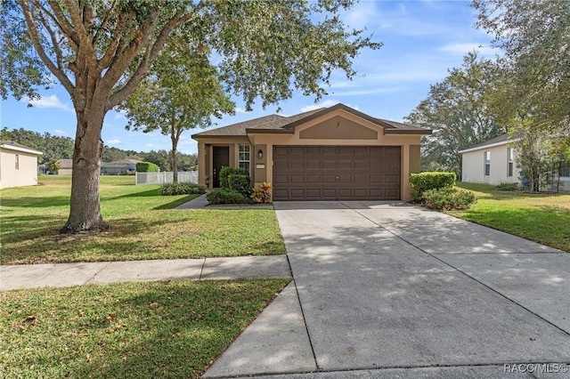 view of front of home with a front lawn