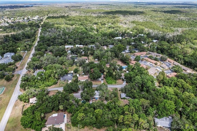 4080 N Eagle Nest Pt, Crystal River, FL 34428 - aerial view of property and surrounding area with a heavily wooded area