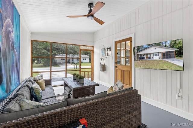 4080 N Eagle Nest Pt, Crystal River, FL 34428 - sunroom with vaulted ceiling
