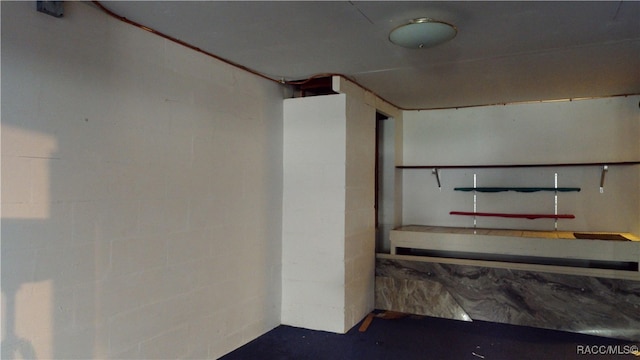 view of basement