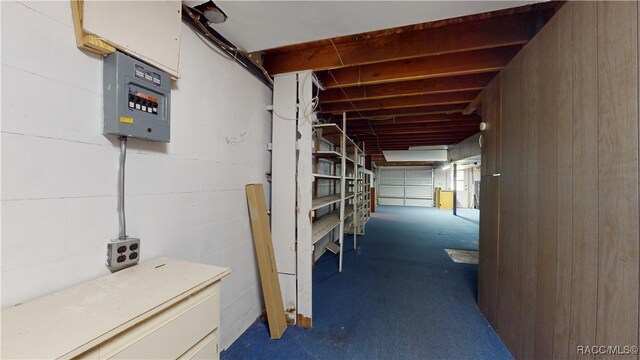 view of basement