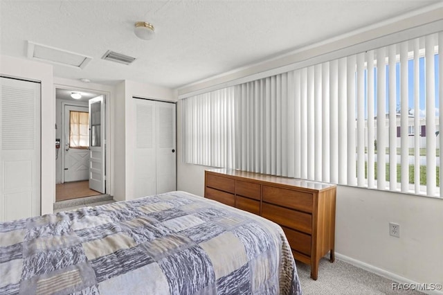 2 James St, Beverly Hills, FL 34465 - carpeted bedroom featuring attic access and baseboards