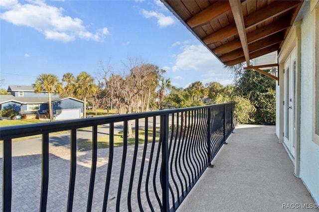 view of balcony