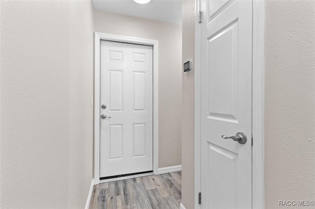 entryway featuring light wood-type flooring