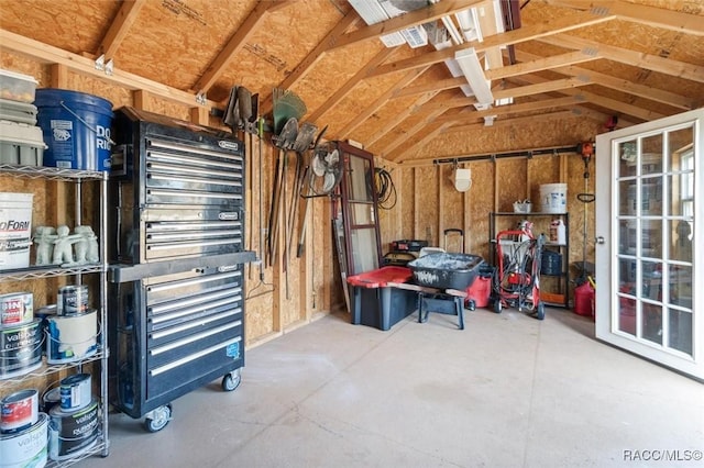 view of storage room