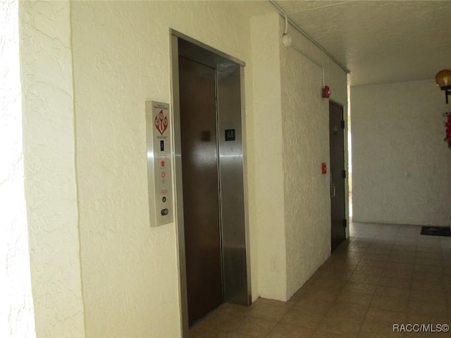 hallway with elevator