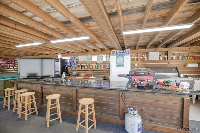 bar with indoor wet bar