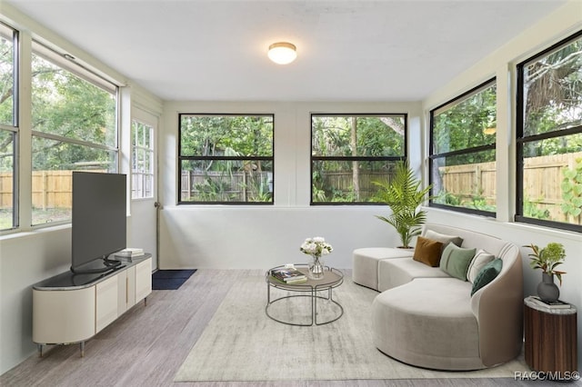 sunroom with a healthy amount of sunlight