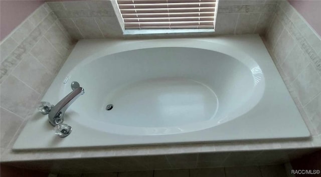 interior details with a bath