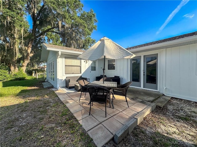 4101 E Gloria Dr, Hernando, FL 34442 - view of patio / terrace with french doors