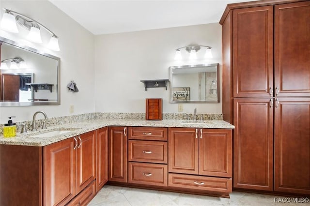 bathroom with vanity