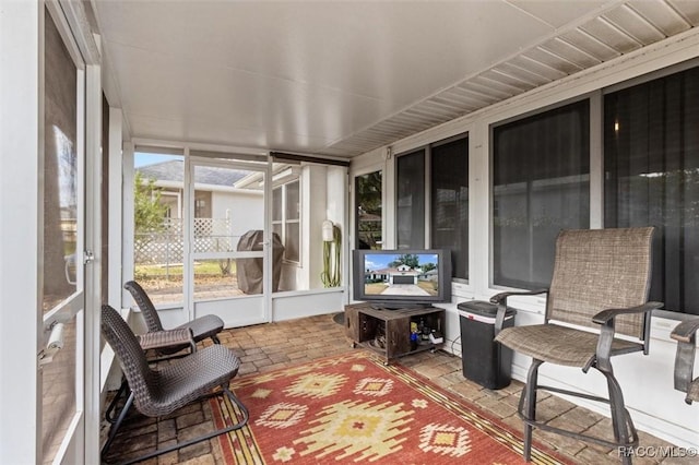 view of sunroom / solarium