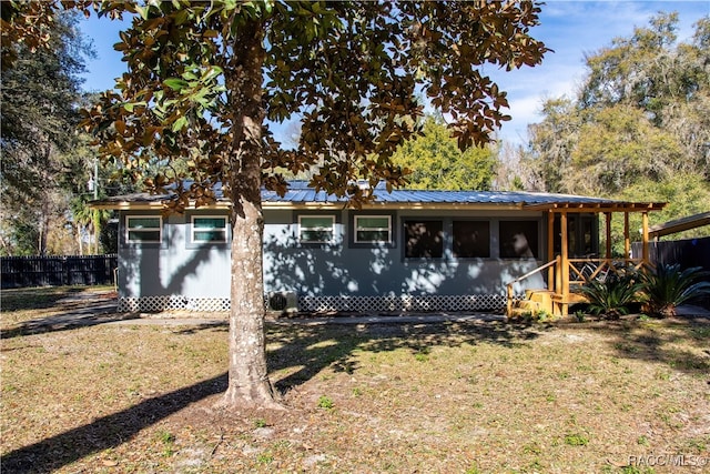 view of rear view of property