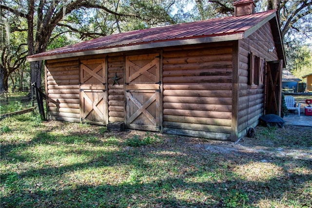 view of outbuilding