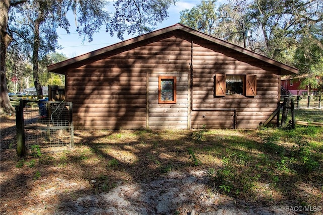 view of home's exterior