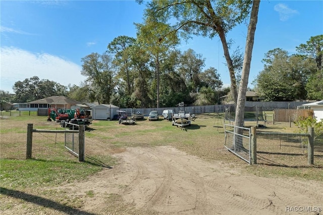 exterior space with fence