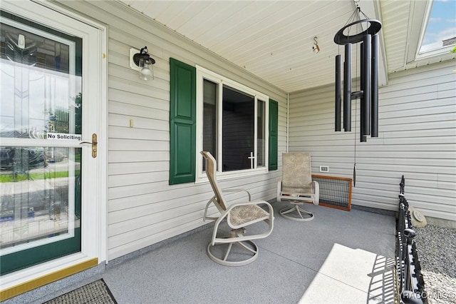 view of patio with covered porch