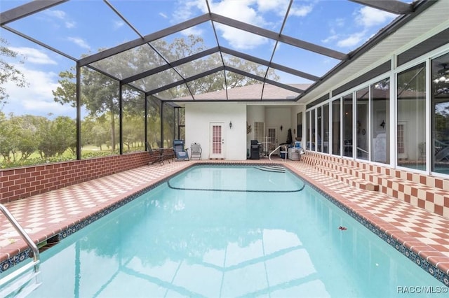 330 E Ireland Ct, Hernando, FL 34442 - outdoor pool with a patio and a lanai
