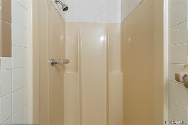 bathroom with a shower