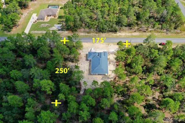 birds eye view of property