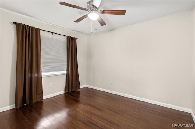 5500 S Cedar Mill Path, Homosassa, FL 34448 - empty room with wood finished floors and a ceiling fan