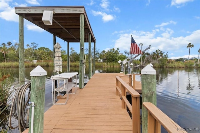 5500 S Cedar Mill Path, Homosassa, FL 34448 - dock featuring a water view and boat lift