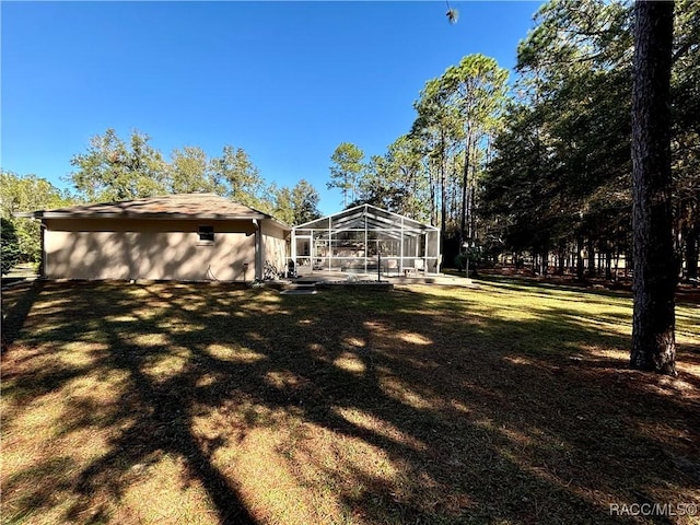 exterior space featuring a lanai