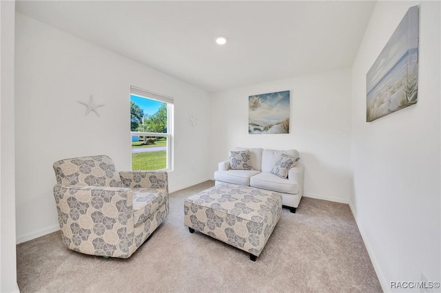 1435 W Adele Ct, Citrus Springs, FL 34434 - living area with carpet flooring, baseboards, and recessed lighting