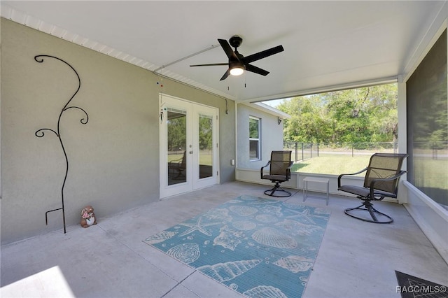 1435 W Adele Ct, Citrus Springs, FL 34434 - sunroom / solarium with french doors