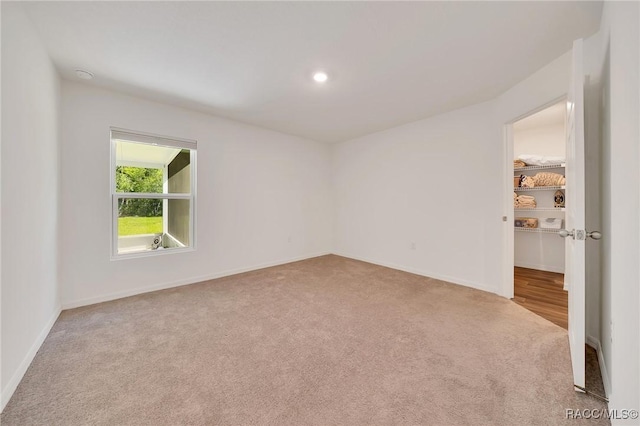 1435 W Adele Ct, Citrus Springs, FL 34434 - carpeted spare room featuring baseboards and recessed lighting