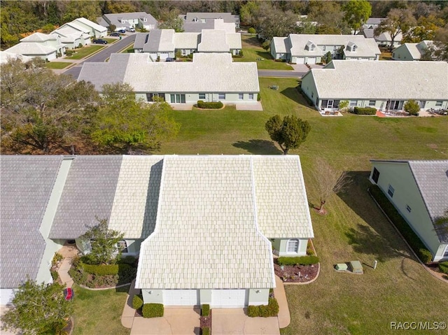 aerial view featuring a residential view