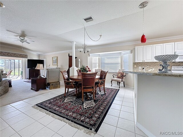 full bathroom featuring toilet, shower / bath combination with curtain, tile patterned floors, and vanity