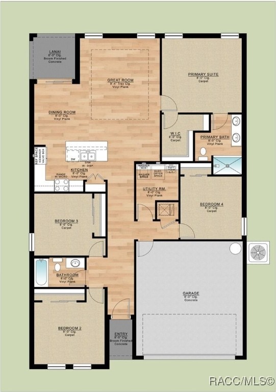 7235 N Glenridge Cir, Citrus Springs, FL 34433 - view of home floor plan