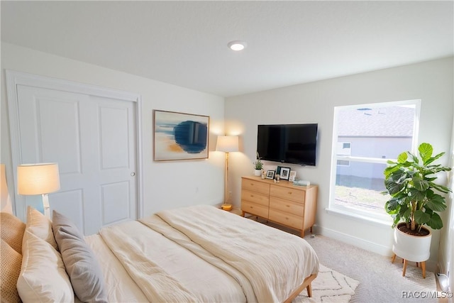 7235 N Glenridge Cir, Citrus Springs, FL 34433 - carpeted bedroom with baseboards and recessed lighting