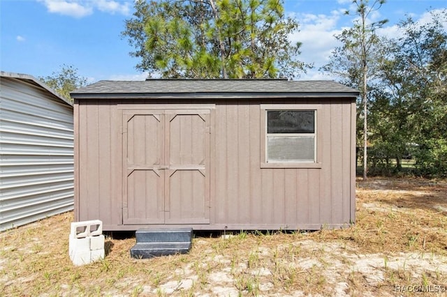 view of outbuilding